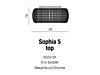 Křišťálové stropní svítidlo Azzardo Sophia 5 top AZ0521