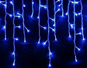 Hight-profi prodlužovací LED rampouchy, modrá, 56LED, 2m