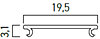 Matný difuzor PRF008PX01 k profilu PRF008/200 2m
