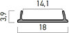 Hliníkový profil PRF009/200 2m