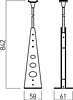 Nosná tyč MT1013 BK pro lišty z řady MINITRACK