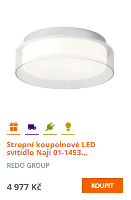 Stropní koupelnové LED svítidlo Naji 01-1453 Redo Group