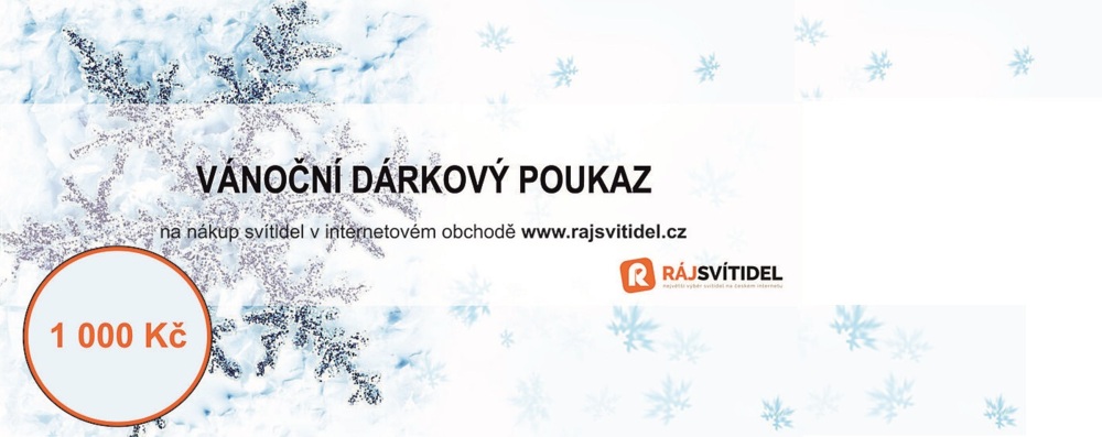 Dárkové poukazy na Vánoce.
