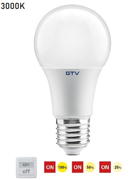 krokově stmívatelná žárovka