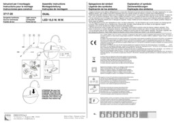 Montažní list Italské LED svítidlo Dual 3717-20-102 Fabas