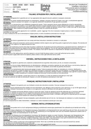 Montažní list Závěsné LED světlo 8089 Oxygen_P LineaLight