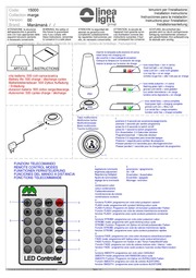 Montažní list Lampa Baby Marge LED 15000 RGB s ovladačem