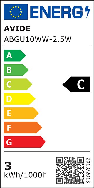 Energetický štítek AV_ABGU10WW-2.5W