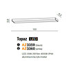 Nástěnné LED svítidlo Topaz AZ3359 AZzardo, IP44