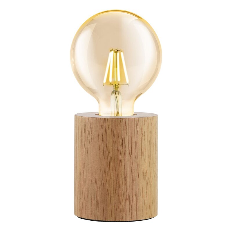 EGLO Stolní dřevěná lampička TURIALDO 99079 Ø 8,5cm, Eglo
