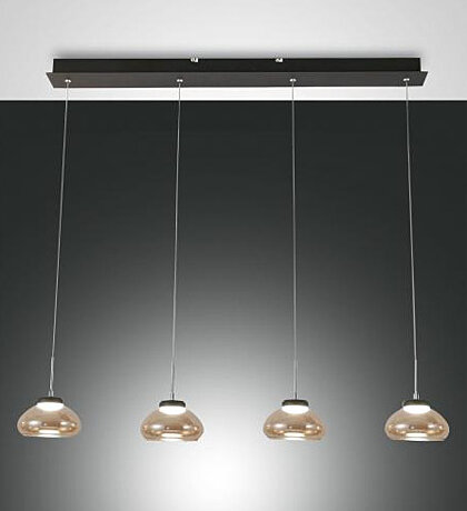 Italské LED světlo 3547-48-125 Arabella Fabas jantarové