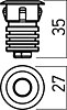 Zápustné LED svítidlo XSKY 3000K SK01WW45 MWH s krytím IP40