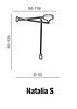 Závěsné svítidlo Natalia Ø 43cm AZ1924+AZ2609 Azzardo