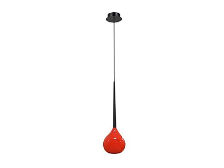 Závěsné svítidlo Azzardo Aga 1 AZ1063 red/black