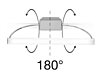 Nástěnné svítidlo Circular 3698 – 62cm