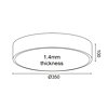 LED světlo V29LEDC35BK pr.35cm 32W 2560lm ACA Optimus