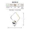 Nástěnné LED svítidlo Ozcan 5637APL-K chrome