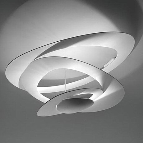 Italské světlo Artemide Pirce ceiling bílé