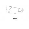 Nástěnné svítidlo Sevilla Ø 30cm AZ2610+AZ2586 Azzardo