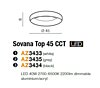 Stropní LED svítidlo Sovana TOP 45 CCT LED AZ3433 Azzardo