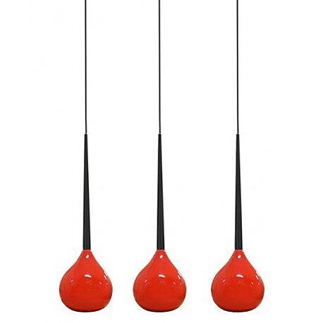 Závěsné svítidlo Azzardo Aga 3 AZ1066 red/black