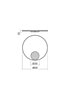 Nástěnné LED svítidlo Orbit 01-1703 Ø 60cm Redo Group