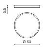 Stropní LED svítidlo Monza II R 50 4000K AZ3676 Azzardo