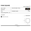 Stropní LED svítidlo Fano Square AZ2186 Azzardo