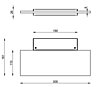 Nástěnné svítidlo Dublight LED 7486 – 30cm