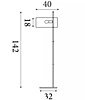 Anglická lampa Hessian EU30502BK Searchlight