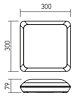 Stropní LED svítidlo XEDGE 4000K EG04NW, IP66