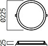 Zápustné LED svítidlo XFACE ROUND 4000K FCR04NW MWH