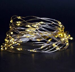 Dekorativní 80LED řetěz ECL-S80WW na baterie 3x AA 1,5V