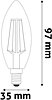 LED žárovka AWLFC14WW-6.5W Avide 6,5W E14 WW 2700K