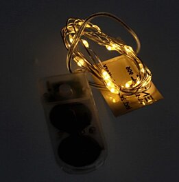 Dekorativní 20LED řetěz ECL-S20WW 1,1m včetně baterií 2xCR2032 a časovače