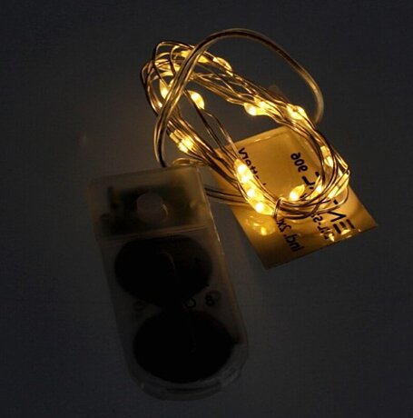 Dekorativní 20LED řetěz ECL-S20WW 1,1m včetně baterií 2xCR2032 a časovače