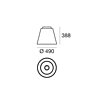 Italské LED světlo 10331 Vulcanino Linea Light