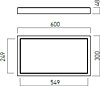 Stropní LED svítidlo Xcase 4000K CSQ3060NW MWH