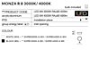 Stropní LED svítidlo Monza R 8 4000K AZ2252 Azzardo