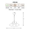 Závěsné LED svítidlo Ozcan 4722-3A chrome