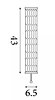 Nástěnné světlo Vibrate 66311-1BK 43cm Searchlight