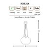 Závěsné LED svítidlo Ozcan 5628-25A chrome