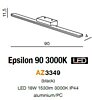 Nástěnné LED svítidlo Epsilon AZ3349 AZzardo, IP44