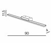 Nástěnné LED svítidlo Epsilon AZ3349 AZzardo, IP44