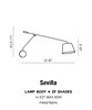 Nástěnné svítidlo Sevilla Ø 20cm AZ2610+AZ2597 Azzardo