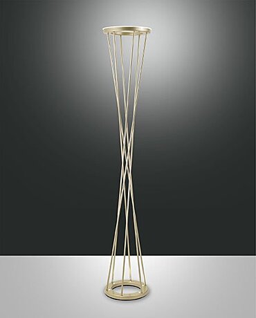 Stojací LED lampa Fabas Twister 3369-10-225 matná zlatá