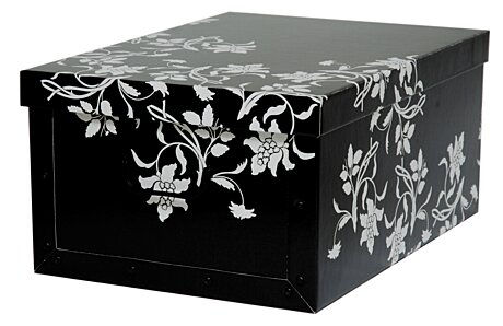 Kartonový box MIDI BAROKO NO-BOX-MIS-7405 černý