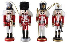 Dřevěná sada AWNC13R-4 louskáčků 4ks 13cm