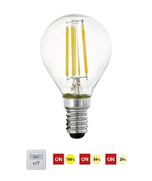 Krokově stmívatelná LED žárovka E14 4,5W 110183 vintage Eglo