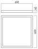 Stropní LED panel XPLANET SURFACE 4000K PTS6060NW MWH, IP40